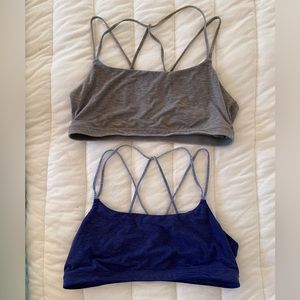 Two Gap low impact bras